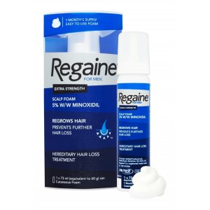 Regaine 5 % Extra Strength Topical Foam For Men ( Minoxidil ) 73 mL